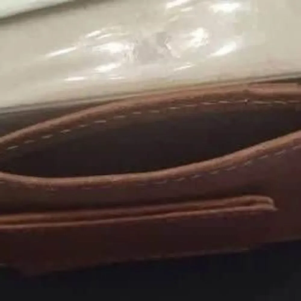 Aaron Leather Goods brown leather wallet with metal RFId blocking magnet